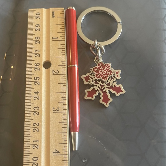 Coach Snowflake Keychain and Pen Set - Picture 6 of 7